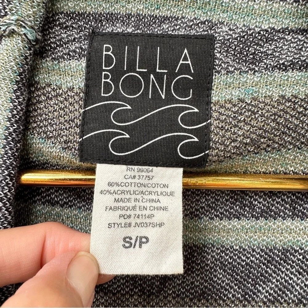 Billabong Show Me Waves Southwestern Drape Cardigan Cotton Blend S Festival Boho